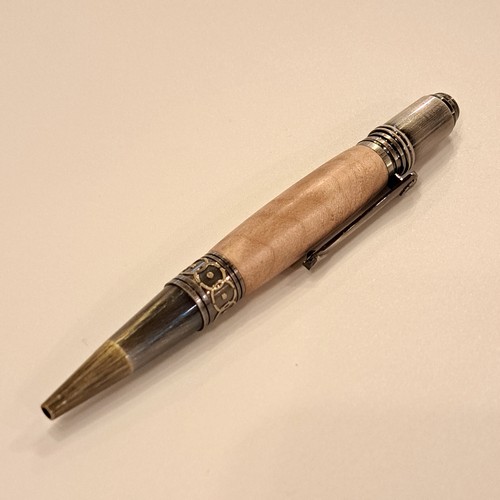 CR-016 Pen - Ambrosia Maple/Silver $60 at Hunter Wolff Gallery